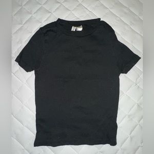 H&M ribbed plain tee